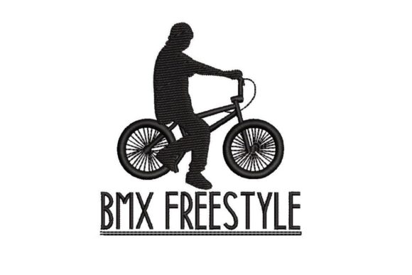 BMX Freestyle: A Bold Design for Modern Embroidery Shops