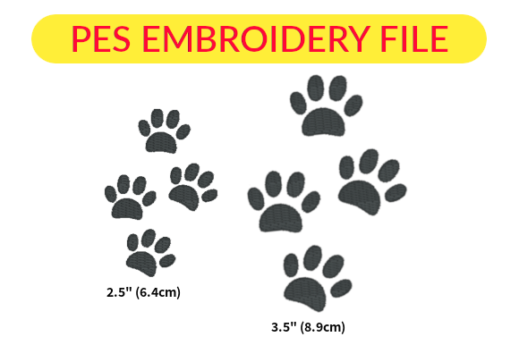 Cute Cartoon Dog Paw Tracks for Gifts