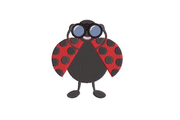 Ladybug Holding Binoculars: A Boutique Embroidery Review