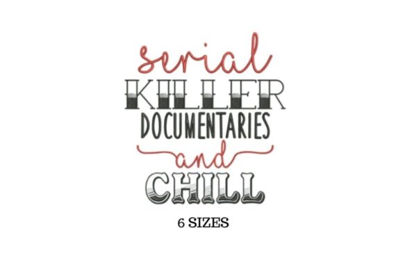 Serial Killer: A Bold Embroidery Design for Niche Merch