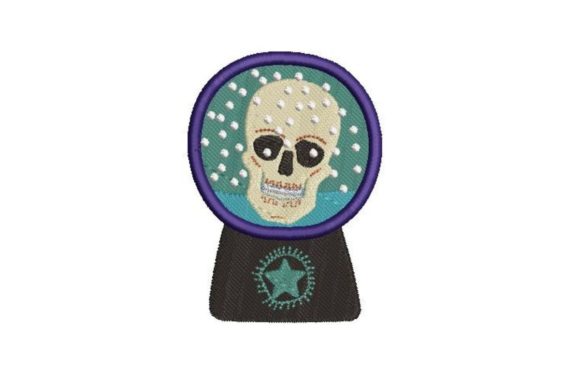 Skull Snow Globe: A Spooky Yet Sweet Embroidery Review