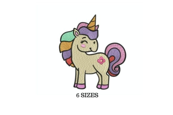 Unicorn Cartoon: A Magical Pick for Holiday Embroidery