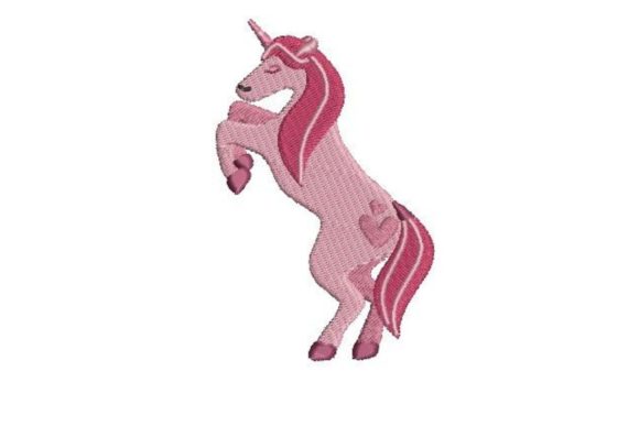 Unicorn Rearing: A Sweet Machine Embroidery Design for Gifts