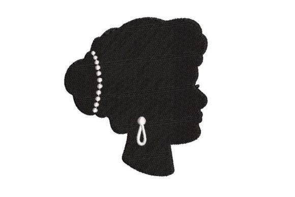 Vintage Female Head Silhouette: A Holiday Design Review