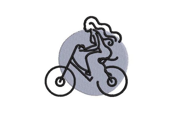 Woman Riding a Bike: A Seasonal Embroidery Review